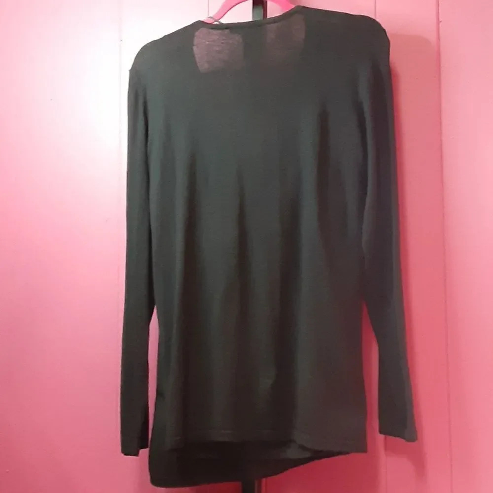 Plus Size Ruffled Convertible Cardigan Sweater - Picture 6 of 6